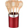 Red 6 Piece Kitchen Tool Set Essential Cooking Utensils