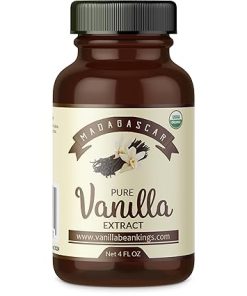 Organic Vanilla Extract Madagascar Bourbon Beans - 4 fl oz for Baking