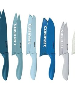 Cuisinart 12-Piece Kitchen Knife Set with Blade Guards Nautical Theme