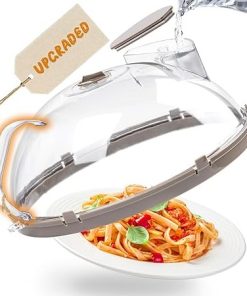 Upgraded Microwave Cover with Water Steamer and Integrated Handle