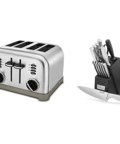 Cuisinart Classic 4-Slice Toaster Brushed Stainless Steel Set