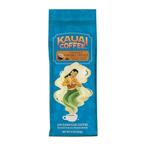 Kauai Coffee Coconut Caramel Crunch Medium Roast Ground Coffee 10 oz