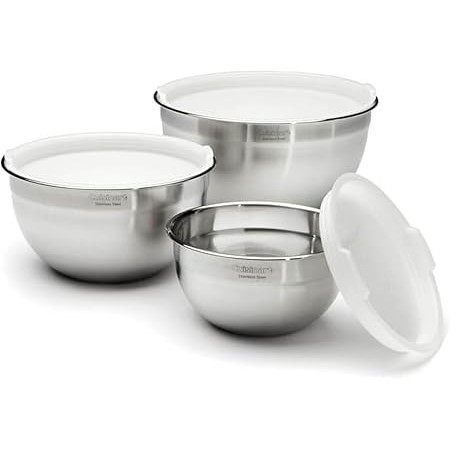 Cuisinart Stainless Steel 3-Piece Mixing Bowl Set CTG-00-SMB