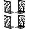 MaxGear Tree Design Book Ends Heavy Duty Metal Book Holder