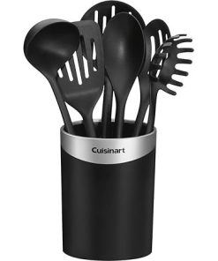 Cuisinart Curve Crock Set of 7 Tools for Kitchen Organization Black