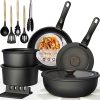 Astercook 21 Piece Non Stick Pots and Pans Set for RV Kitchens