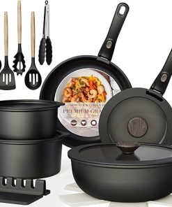Astercook 21 Piece Non Stick Pots and Pans Set for RV Kitchens
