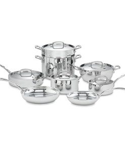 Cuisinart FCT-13 Cookware Set 13 Pieces French Classic Tri-Ply Silver