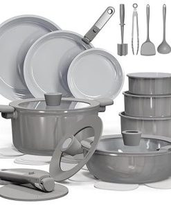 Carote 27 Piece Nonstick Ceramic Cookware Set for Healthy Cooking