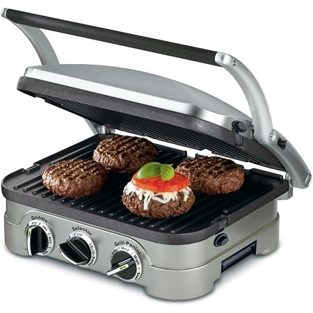 Cuisinart 5 in 1 Panini Press Griddler Sandwich Maker Stainless Steel