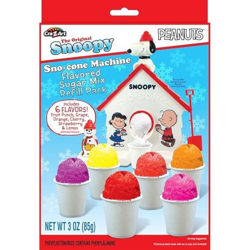 Snoopy Snow Cone Maker 3 oz Refill Pack for Snow Cones