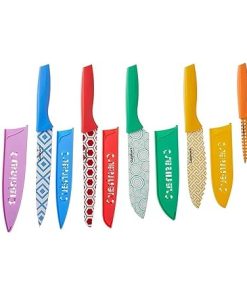 Cuisinart C55-12PR2 12-Piece Printed Color Cutlery Set Multicolor