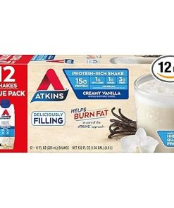 Atkins Creamy Vanilla Protein Shake 15g Protein Low Carb Keto Friendly