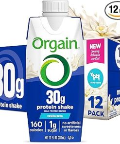 Orgain High Protein Shake Vanilla Bean 30g 1g Sugar Keto Friendly