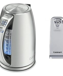 Cuisinart Stainless Steel Electric Kettle with 6 Temperatures and Can Opener