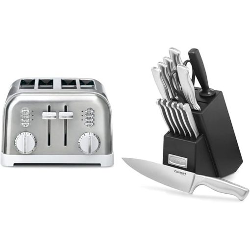 Cuisinart Four Slice Classic Toaster and 15 Piece Knife Set