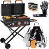 17 Inch Blackstone Tailgater Grill and Griddle Combo with Accessories