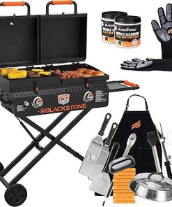 17 Inch Blackstone Tailgater Grill and Griddle Combo with Accessories