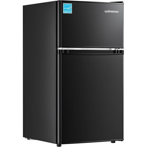 Upstreman 3.1 Cu Ft Mini Fridge with Freezer for Home and Office