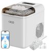 Compact Smart Ice Maker 33 lbs Daily 9 Cubes in 6 Mins App Control