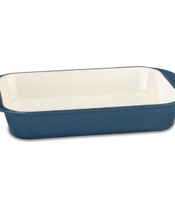 Cuisinart Enameled Cast Iron Roasting Lasagna Pan 14 Inch Blue