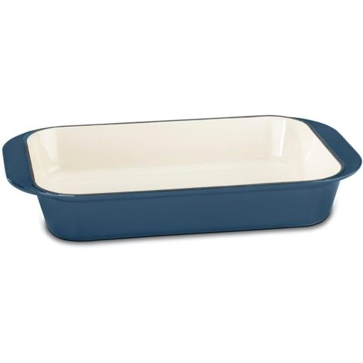 Cuisinart Enameled Cast Iron Roasting Lasagna Pan 14 Inch Blue