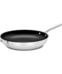 Cuisinart 12 Inch Open Skillet with Helper Handle PFAS Free Nonstick