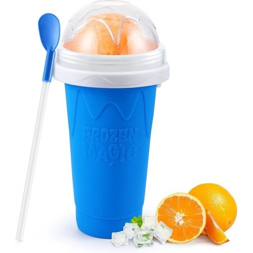 RELPOM Slushie Maker Cup for Frozen Smoothies and Ice Cream