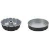 Cuisinart Classic Nonstick 9 Inch Round Cake Pan Silver 9.5 Inch Fluted