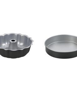 Cuisinart Classic Nonstick 9 Inch Round Cake Pan Silver 9.5 Inch Fluted
