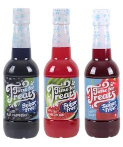 Sugar Free Cherry Blue Raspberry Watermelon Syrup 3-Pack 16.9 Fl Oz