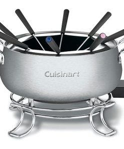 Cuisinart 3 Quart Fondue Pot for Chocolate Cheese Broth Oil Stainless Steel