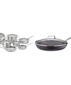 Cuisinart MultiClad Pro 12 Piece Cookware Set and 12 Inch Skillet