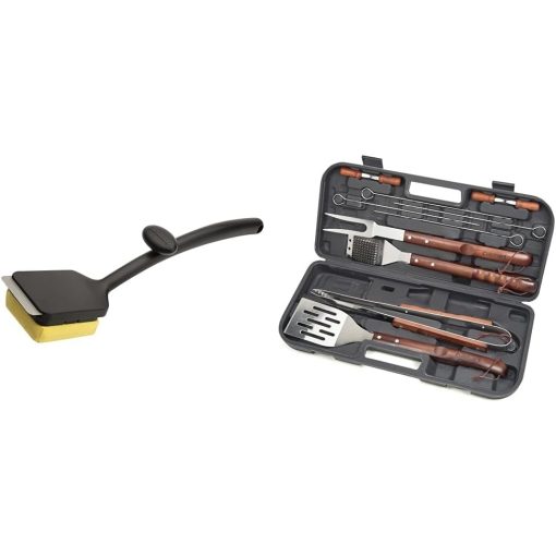 Cuisinart 13 Piece Grill Tool Set and Steam Cleaner Brush Kit