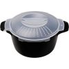 Small Micro Cookware 1 Quart Microwave Steamer for Vegetables BPA Free